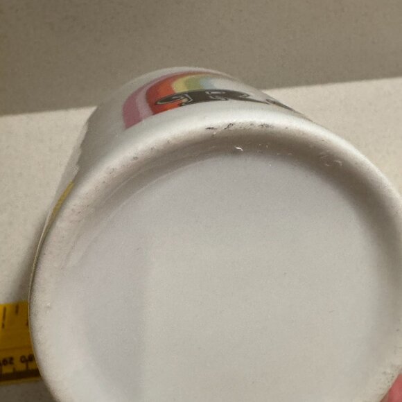 Vintage Reno Nevada Souvenir Mug: Rainbow Dice Ceramic Coffee Cup - Picture 4 of 11